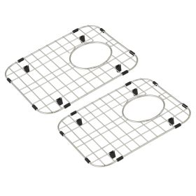 VEVOR Sink Protector Grid 2PCS, 13.3"x11.6" Stainless Steel Sink Grates, Rear Drain Sink Grates with R50 Corner Radius, Large Sink Bottom Grids