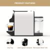 CHULUX 1400W Espresso Machine for Nespresso Capsules: Espresso and Lungo Cups