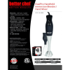 Better Chef 200W DualPro Immersion Blender Hand-Mixer with Cup and Beater