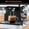 20 Bar Espresso Maker; 950W Detachable frothing nozzle; 1.5L detachable transparent water tank Coffee Maker For Espresso; Cappuccino; Latte; Machiato;