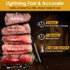 100FT Smart Wireless Meat Thermometer Digital Thermospike Meat Probe with APP Control for Oven Grill Kitchen BBQ Smoker Rotisserie