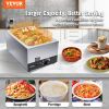 VEVOR Commercial Food Warmer 24QT Bain Marie 1200W Electric Buffet Warmer Soup Warmer Stove Steam Countertop Stainless Steel Container Temperature Con