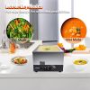 VEVOR Commercial Food Warmer 24QT Bain Marie 1200W Electric Buffet Warmer Soup Warmer Stove Steam Countertop Stainless Steel Container Temperature Con