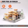 VEVOR 12"W x 17"D Pull Out Cabinet Organizer, Heavy Duty Slide Out Pantry Shelves, Chrome-Plated Steel Roll Out Drawers