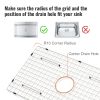 VEVOR Sink Protector Grid, 28.5"x15.6" Stainless Steel Sink Grates, Centered Drain Sink Grates with R20 Corner Radius, Large Sink Bottom Grids