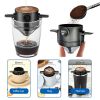 1 Pc Portable Foldable Coffee Filter Stainless Steel Easy Clean Reusable Coffee Funnel Paperless Pour Over Holder Coffee Dripper