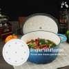 COOKWIN Enameled Cast Iron Dutch Oven with Self Basting Lid;  Enamel Coated Cookware Pot 3QT