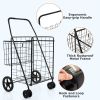 Folding Grocery Cart with Waterproof Liner