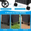 Folding Grocery Cart with Waterproof Liner